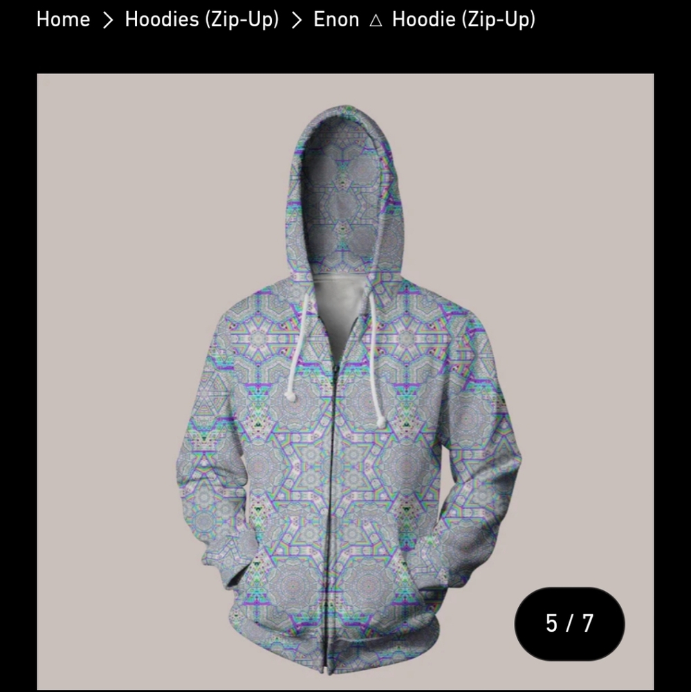 Tetramode Psychedelic Colored Hoodie
